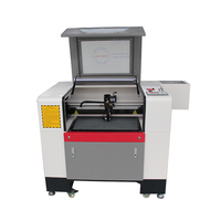 Machine de gravure laser CO2 mini 40W pour plaques signalétiques, refroidie par eau, avec rail de guidage PMI, prend en charge DXF/DST, bois/MDF, CNC, garantie 1 an