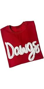 Sudadera extragrande de chenilla personalizada Mia Factory para el día del partido, suave, con cuello redondo, para animadoras, madres y aficionadas al deporte. - Product Image 5