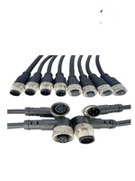 Connecteur de capteur de proximité M12 Aviation Plug, étanche, mâle-femelle, câble 3-8 conducteurs