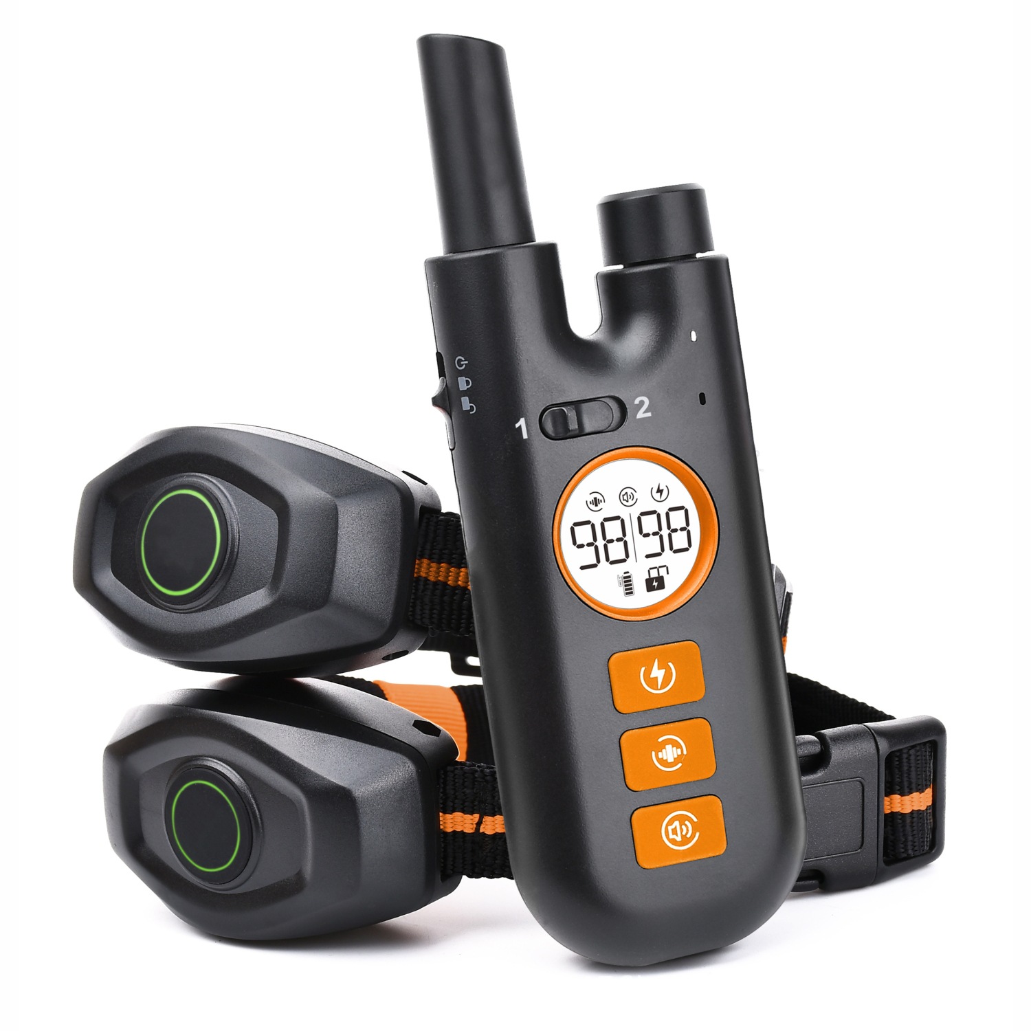 1 télécommande + 2 collier