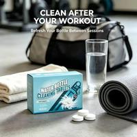 Tablettes nettoyantes puissantes pour bouteilles d'eau, biodégradables, multi-surfaces, pour bouteilles en acier inoxydable et verrerie