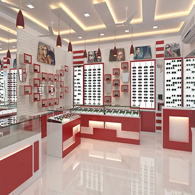 Решения для дизайна интерьера магазина очков