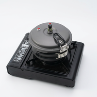 Casserole à pression portable pliable en alliage d'aluminium léger avec une capacité de 2 L pour le camping en haute altitude, les soupes, le riz et plus encore
