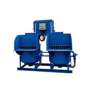 Tambor mezclador de concreto de 9.2 kilovatios para construcción; mezcladora de doble cilindro con transferencia automática de mortero - Product Image 1