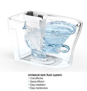 Toilette intelligente en céramique monobloc avec bidet multifonction pour salle de bain TC312, toilette intelligente avec commande vocale - Product Image 4