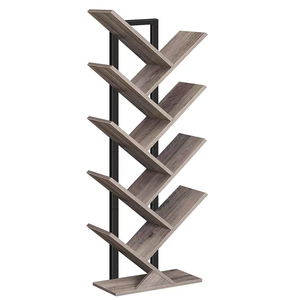 Étagère de rangement moderne en bois, écologique, durable et portable pour salon, avec design en forme d'arbre et une seule étagère. - Product Image 1