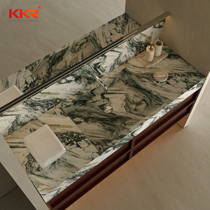 Diseño KKR de Calidad, Lavabo Moderno con Encimera de Mármol de Color <span class=keywords><strong>para</strong></span> Baño, Mueble de Pared <span class=keywords><strong>para</strong></span> <span class=keywords><strong>Lavamanos</strong></span> y Sanitario - Product Image 2