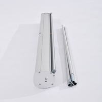 Support de bannière rétractable en aluminium de qualité supérieure 33,5'' x 80''