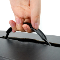 Boîte d'emballage de vêtements haut de gamme avec poignée, boîte cadeau personnalisée pour chapeaux, structure en carton ondulé durable, fabrication en gros