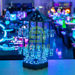 Rodnn LED Acrylique Rotation Verre à liqueur Plateau de service Porte-verre - Product Image 1