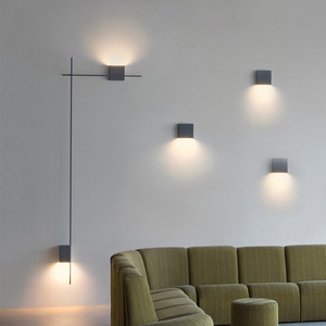 Applique murale longue et simple moderne, luminaire mural de fond pour salon, design, hôtel, <span class=keywords><strong>couloir</strong></span>, applique murale en forme de bande - Product Image 2
