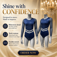Justaucorps de gymnastique rythmique à manches longues pour filles, logo personnalisé, vêtements de danse respirants