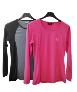 T-<span class=keywords><strong>shirt</strong></span> de Yoga à manches longues pour femmes, haut de sport d'entraînement, de Fitness, de Gym et de sport, vente en gros, - Product Image 1