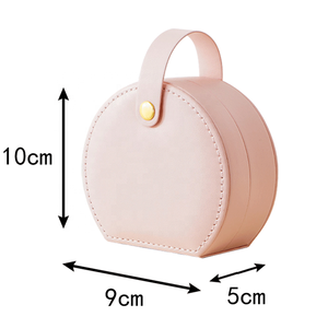 กล่องเก็บเครื่องประดับแบบพกพาหนัง PU จากโรงงานโดยตรง สำหรับผู้หญิง ใส่แหวน ลิปสติก เครื่องสำอาง กล่องเก็บของ รับทำโลโก้ - Product Image 3