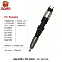 Inyector Common Rail 095000-6490 095000-6491 095000-6492 DZ100217 RE529118 RE546781 RE524382 para Motor Diésel