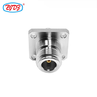 Assurance qualité N Type prise femelle vers SMA prise femelle montage à bride 4 trous 25*25mm RF coaxial adaptateur convertisseur connecteur