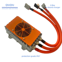 Chargeur embarqué 2kW IP67 étanche 72V 93% d'efficacité 4,5kg pour voitures électriques