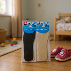 MNJ Plantillas Insoles 25326 Black And Beige For Kids Shoes 12Pcs Pack - Product Image 2