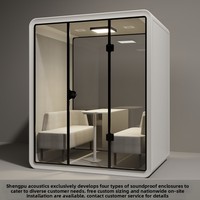 Cabine insonorisée mobile moderne et minimaliste SP300 pour bureau, salle de réunion, cabine téléphonique, pod silencieux, studio d'enregistrement, pod pour piano/batterie