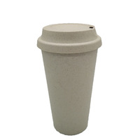 Gobelet à café réutilisable en plastique, impression personnalisée, écologique, isolation thermique