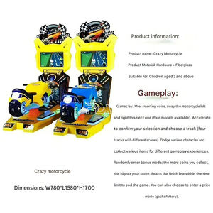 Máquina <span class=keywords><strong>de</strong></span> <span class=keywords><strong>Juegos</strong></span> Arcade <span class=keywords><strong>de</strong></span> Motociclismo, Simulador 3D <span class=keywords><strong>de</strong></span> Carreras <span class=keywords><strong>de</strong></span> Motos, Operado con Monedas, Juego <span class=keywords><strong>de</strong></span> Carreras <span class=keywords><strong>de</strong></span> Motos <span class=keywords><strong>para</strong></span> Niños - Product Image 2