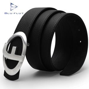 מותאם אישית לוגו אמיתי גברים חגורת עור חגורת חלק פלדת אבזם עור פרה עור מותאם אישית חגורת עבור גברים - Product Image 3