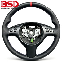 Volant en cuir pleine fleur personnalisable, très demandé, adapté aux modèles BMW E46 M3 M6 E61 E62 E63 et autres
