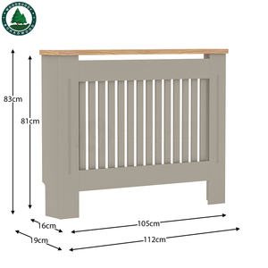 Couvercle de <span class=keywords><strong>radiateur</strong></span> de cuisine moderne, <span class=keywords><strong>grille</strong></span> grise, pour meuble en bois avec étagère en bois <span class=keywords><strong>MDF</strong></span> - Product Image 2
