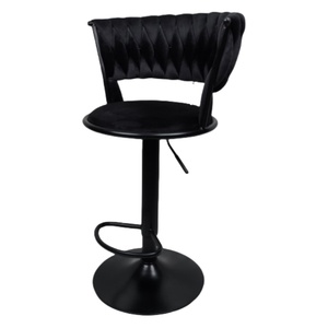 <span class=keywords><strong>Fauteuil</strong></span> commercial en velours bleu Tabourets hauts de luxe pour <span class=keywords><strong>table</strong></span> à manger pour bureau à domicile et chaises de bar et de restaurant de cuisine - Product Image 5