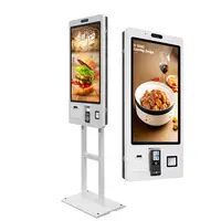 27 אינץ אנדרואיד Win 10 קופה מערכת אינטראקטיבית מסעדה עצמי שירות הזמנה קיוסק תשלום מכונה