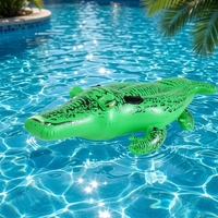 Bouée gonflable géante en PVC personnalisée Sunshine Factory en forme de crocodile pour piscine, jouet aquatique pour adultes, charge maximale <100kg