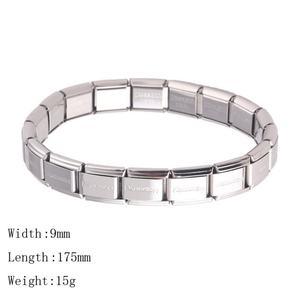 Bracelet de Luxe Personnalisé en Acier Inoxydable pour Femme et Homme, Bracelet et Jonc à Breloques Italiennes pour Hommes et Femmes - Product Image 3