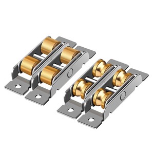Roulettes de porte et de fenêtre Baolian en acier inoxydable à double roue pour portes coulissantes en verre - Product Image 1