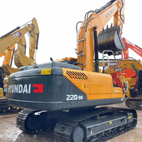 Excavatrice sur chenilles Hyundai 220LC-9S 220 225LC d'origine coréenne, neuve à 99%, 20 tonnes, excavatrice hydraulique sur roues Hyundai 210