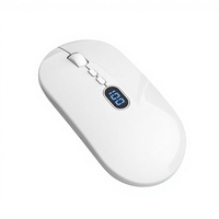 Souris sans fil silencieuse avec écran d'affichage de puissance, style rechargeable, pour ordinateur portable, bureau, souris optique sans fil 2.4G
