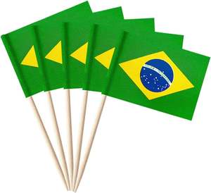 Banderas de bambú pequeñas personalizadas de fábrica a bajo precio con impresión a doble cara para fiestas, pasteles y <span class=keywords><strong>comida</strong></span> - Product Image 5