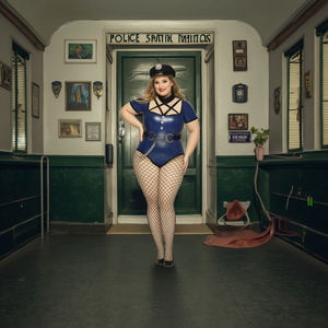 Костюм для косплея: сексуальное женское белье из искусственной кожи, синий полицейский костюм, сексуальное белье для Хэллоуина, для женщин больших размеров - Product Image 2