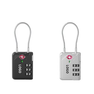 Candado de Combinación Aprobado por la TSA, de Aleación de Zinc y Acero, con 3 Dígitos, para Equipaje, Seguro para Viajes Internacionales - Product Image 1