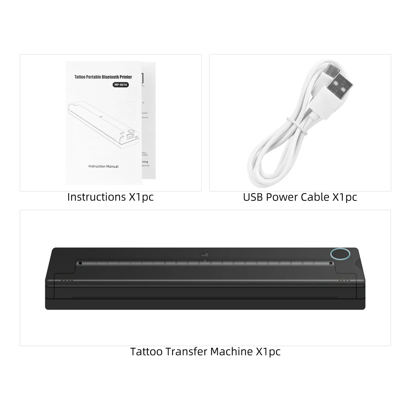 Bluetooth Thermal Printer MP-8018 - Portable A4 Label Maker Bluetooth Thermal Printer MP-8018 - Portable A4 Label Maker