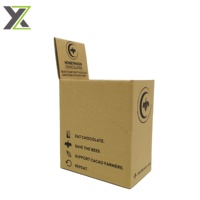 Boîtes de présentation rigides en carton kraft écologique personnalisées avec vernissage pour barres chocolatées (carton ondulé)