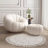 Fauteuil de salon électrique inclinable moderne Nordic Teddy en tissu de laine, canapé individuel de luxe, fauteuils d'appoint pour appartement