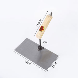 Truelle carrée en acier inoxydable, grande spatule à plâtre, outil de bricolage, grattoir à boue pour charpentier, couteau à mastic, poignée ergonomique, lame de 215 mm - Product Image 4