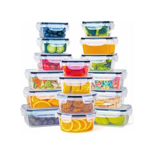 Recipiente Clásico Transparente, Duradero y Ecológico de PP/PET, Multifuncional, Apto para Refrigerador y Congelador, Hermético para Almacenamiento de Alimentos - Product Image 1