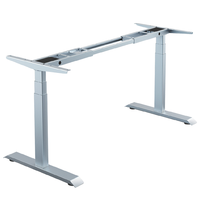 Table élévatrice ergonomique à double moteur, cadre de table réglable en hauteur