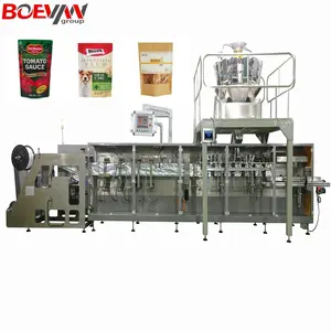 Automatic small doypack bleaching laundry detergent omo washing powder soap packaging filling and packing machine