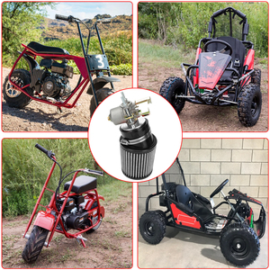 适用于捕食者79cc 98cc 100cc 3.0hp科尔曼CT100U CC100X迷你自行车SK100卡丁车的HIAORS化油器碳水化合物空气过滤器适配器套件 - Product Image 4