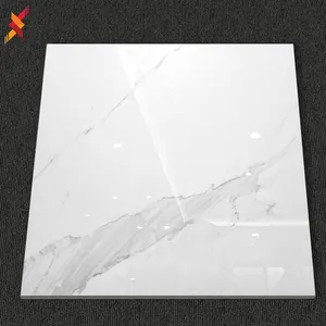 Vitrified white carrara marble porcelain floor wall tiles 800x800