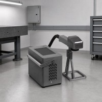 Machine de marquage laser à fibre portative, marqueur laser portable pour le marquage du métal et du plastique