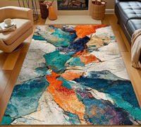 Tapis luxueux de grande taille, abstrait, moderne, texturé, doux, moelleux, lavable en machine, idéal pour le salon, la chambre à coucher, utilisation en intérieur