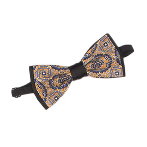 โบว์ผ้าไหมลายทางสีทองของพี่น้องออกแบบโลโก้ได้เอง - Product Image 6